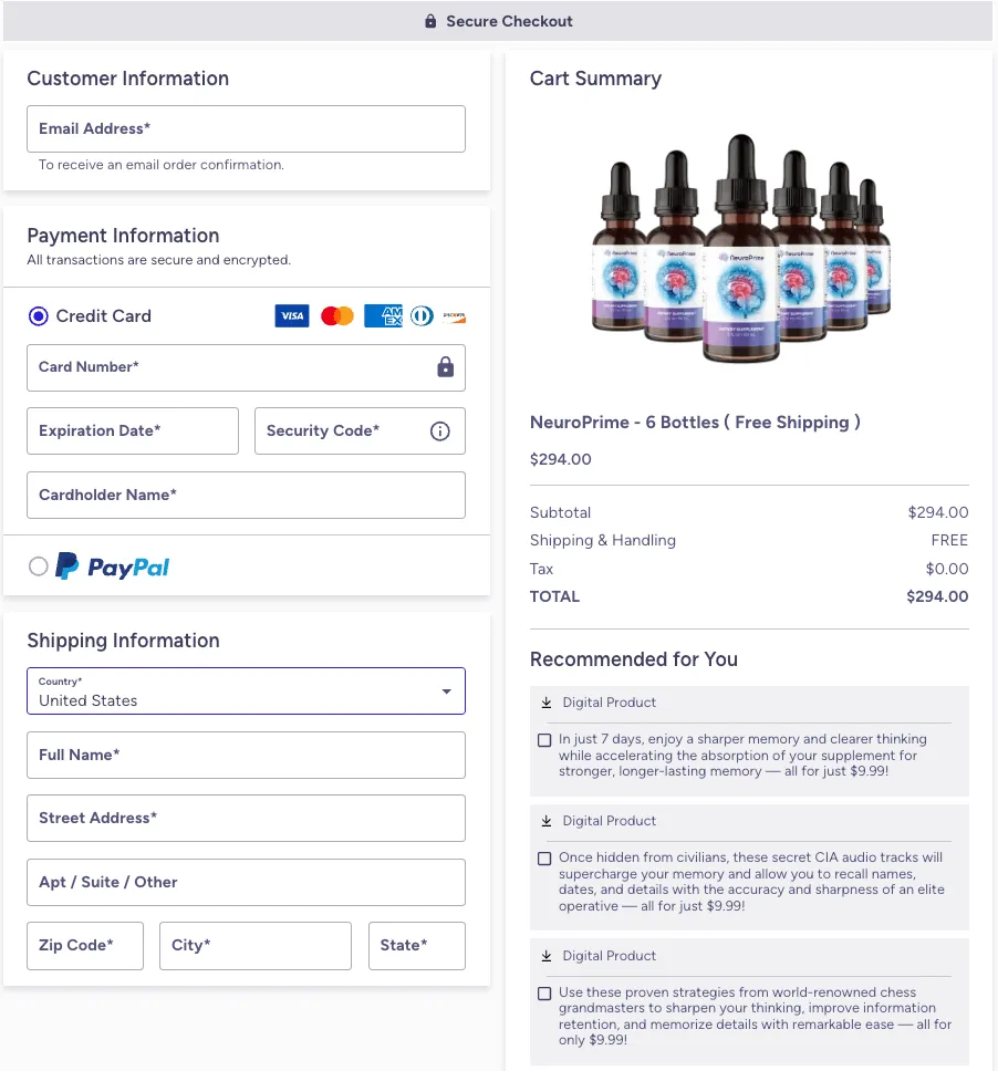 NeuroPrime-Secure-Checkout